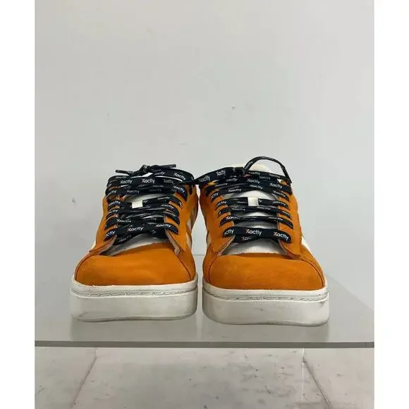adidas Grand Court Alpha 00s Orange & White Lace-Up Tennis Shoe Sneakers Sz. 10